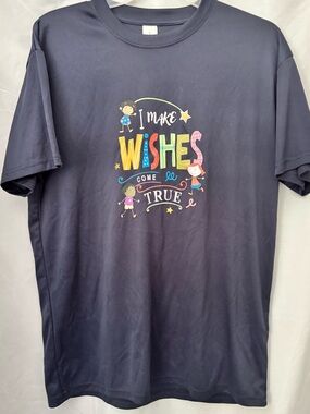 Navy 'I Make Wishes Come True' Graphic Tee